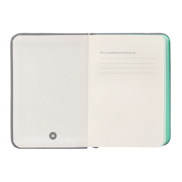 Antartik Cuaderno A7 Tapa Dura Hojas Lisas Gris y Turquesa 80 Hojas 80 gr FSC