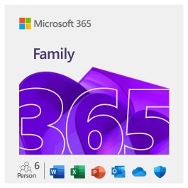 Microsoft Microsoft 365 Familia - 6 licencias (1 año) para PC/Mac - Descarga ESD - Plurilingüe Precio: 146.4999998. SKU: B12XCHW6W5
