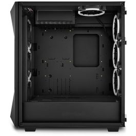 Sharkoon REV300 Torre Gaming E-ATX de Alto Rendimiento con 7 Ventiladores PWM, Panel Frontal Rejilla y Cristal Templado Negro
