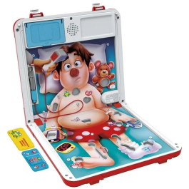 Hasbro Dr. Maboul Juego de Mesa Electrónico con Estuche de Transporte Todo en Uno HASG0951101, 2 Formas de Jugar, 1 o Más Jugadores