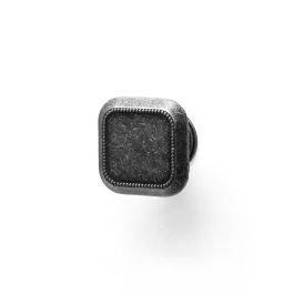 Rei Pomo Metálico Modelo 3120 para Mueble, Blister con 4 Unidades, Acabado Plata Vieja, Zamak, 30x30mm