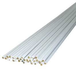 DUVER Varilla de Latón Recubierta Brasal, 3mm de Diámetro y 500mm de Largo