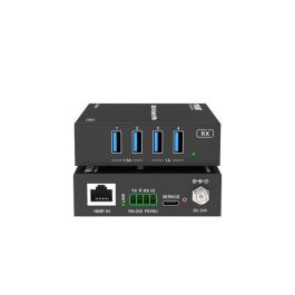 Vivolink VLUSB3EXT100 Kit Extensor de Puerto USB 3.2 Gen1 (4 Puertos) hasta 100m con Cable Cat5e/6/7