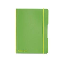Herlitz 11361540 Cuaderno Notizheft my.book flex A6, 40 hojas, papel cuadriculado, 80g/m², verde/amarillo Precio: 16.50000044. SKU: B178WMMHFJ