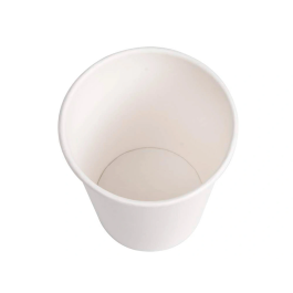 Blanca Vaso Térmico Cartón Blanco 200 cc Biodegradable Paquete 50 Unidades