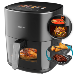 Cecotec Cecofry&Grill Duoheat 6500 Sencillo 6,5 L Independiente 2200 W Freidora de aire caliente Negro Precio: 86.88999957. SKU: B14JW9H9RE