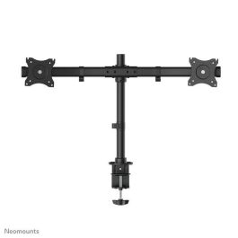 Neomounts FPMA-DCB100DBLACK Soporte de Escritorio Doble para 2 Monitores 10-27" hasta 10kg por Pantalla, Inclinable y Giratorio, Negro