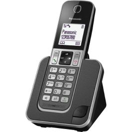 Panasonic KX-TGD310FRG Teléfono inalámbrico DECT sin contestador, manos libres, pantalla y teclas retroiluminadas, Negro