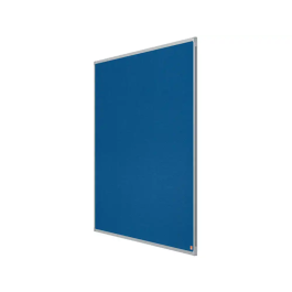 Tablero Fieltro Nobo Essence Marco Aluminio 90X120 Cm Azul