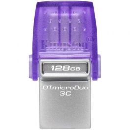 Kingston DataTraveler microDuo 3C 128GB, Memoria USB Flash Dual USB-A y USB-C, Velocidad 200MB/s para Smartphones y Tablets