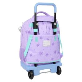 Mochila Escolar con Ruedas Frozen Spirit Lila 33 x 45 x 22 cm
