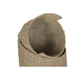 DKD Home Decor Cesta Balines Natural 43 x 49 x 43 cm Set de 2 Unidades