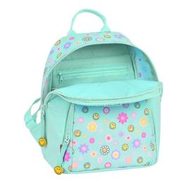 Safta Mini Mochila Smiley World Summer Fun 25x30x13cm Turquesa