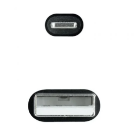 Nano Cable 10.10.0401-COBK Cable USB 2.0 Lightning Macho - Lightning Macho 1m Negro