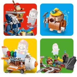 LEGO Super Mario 71425 Set de expansión Carrera en carro minero de Diddy Kong, combinado con paquete de inicio LEGO Super Mario 71425 Set de expansión Carrera en carro minero de Diddy Kong, combinado con paquete de inicio