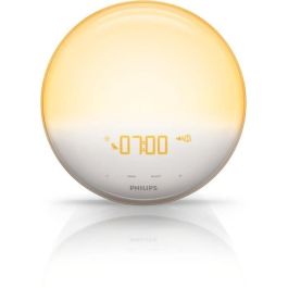Philips HF3521/01 Simulador de Amanecer con 6 Sonidos Naturales y Luz Nocturna, Inalámbrico