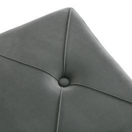 Pie De Cama Gris Oscuro Velvet Versa 34X42CM Pie De Cama Gris Oscuro Velvet Versa 34X42CM