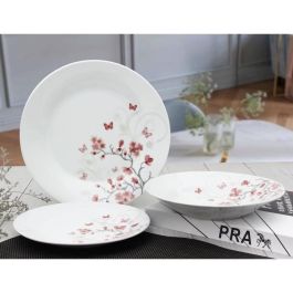 Servicio de mesa 18 piezas en porcelana roja mariposas Precio: 43.49999973. SKU: B1D7ZHAVMG