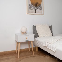 Vinthera Moa Mesilla Madera Melamina y Patas de Pino 40x30x50 cm