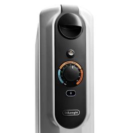 DELONGHI DEL8004399021501 Radiador de Aceite 1500W Móvil para Hasta 45m² con Función Antihielo Gris