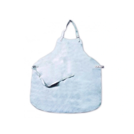 Faru Mandil para Soldador de Cuero al Cromo con Tiras de Serraje y Anillas 600x900 mm