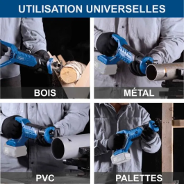 Scheppach Sierra sable C-RS100-X 20V, Hoja 150 mm, Sin Batería ni Cargador