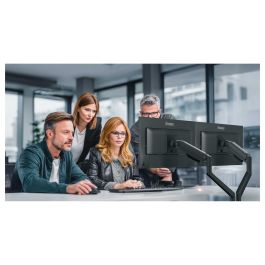 Iiyama Soporte de Monitor 100x100 Dual 2x12kg para 24-32" con Gasdruckfeder, Negro