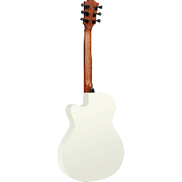 Guitarra Acústica Lâg Auditorium Slim Cutaway Tramontane 118 A/E - Ivory White
