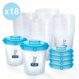 Dodie Juego de 18 Tarros Conservadores Comida Bebé, Herméticos, Apilables, Aptos Congelador, Microondas, Lavavajillas, Esterilizables. Precio: 45.78999975. SKU: B1K577R4EV