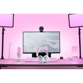 Razer Kraken Kitty V3 Pro Auriculares Gaming Inalámbricos Bluetooth 5.3 USB con Diadema y Retroiluminación Color Blanco