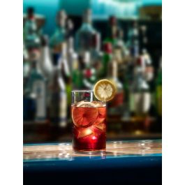 La Mediterranea Vaso Tivoly Dkristal, 580 ml, Vidrio, 8 cm de Ancho x 14.5 cm de Alto (6 Unidades)