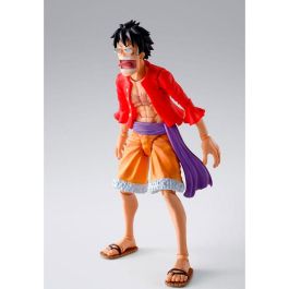 TAMASHII NATIONS SH Figuarts Monkey D Luffy Raid of Onigashima One Piece Figura Articulada 14,5cm con Accesorios