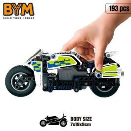 Juego construccion moto policia retrofriccion 193 piezas. 7x19x9 cm Juego construccion moto policia retrofriccion 193 piezas. 7x19x9 cm