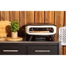 Cozze 90426 Horno de pizza a gas 17 Giratorio con Termómetro y Puerta Integrados