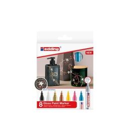 Marcador T.Opaca Perm. Edding 751 Conico Blister De 8 (Negro, Blanco, Oro, Plata, Verde Pastel, Azul Celeste, Amarillo Pastel Y Rosa Pastel) Precio: 31.50000018. SKU: B1GGD4F789