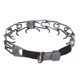 Hs Sprenger Collar Adiestramiento Inox. Negro Cierre Lock 60 cm*4 mm Acero Inoxidable Para Perros Hasta 70kg Germany