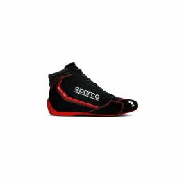 Sparco S00129539NRRS Botines Competición Slalom 2022 Homologados FIA 8856-2018 Negro-Rojo Talla 39 | Protección Fuego y Agarre Óptimo