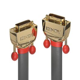 Lindy Cable DVI-D Dual Link 20m Gold Line, Conexión de Alta Resolución para Entornos Profesionales, Triple Blindaje, Contactos Dorados 24K