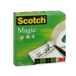 Scotch Cinta Adhesiva Invisible Magic Rollo 12 mm X 33M Caja Individual