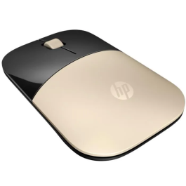 HP Ratón Inalámbrico Z3700 - Dorado Metalizado, Nano Receptor USB Incluido, Diseño Ultrafino y Compacto