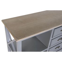 DKD Home Decor Victoria Buffet Tradicional Gris Natural Paulownia Mdf 132 x 40 x 84.5 cm