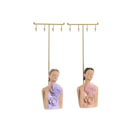 DKD Home Decor Joyero Shabby Lila Coral de Resina y Metal 8 x 34.5 x 12.5 cm (2 Unidades) Precio: 49.50000011. SKU: B1FAZXHYJM