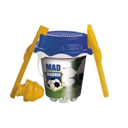 Unice Cubo Playa Castillo Madrid con Cedazo, Pala, Rastrillo y Moldes, 18 cm, Multicolor (18 Meses - 10 Años)