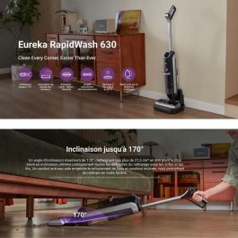 Eureka EUR1738005351467. Aspiradora Inalámbrica Nueva 630, 150 W, 21.600 Pa, hasta 38 min de autonomía, Negra