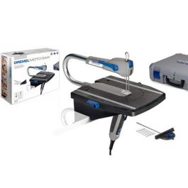 DREMEL MS20-1/5 Sierra de Calar Compacta Moto-Saw 70W 2 en 1 (Estacionaria/Portátil) Variador de Velocidad 1.500-2.250 rpm para Cortes de Precisión