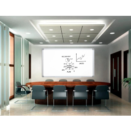 Q-connect Pizarra Blanca Laminada Marco Aluminio 150x100 cm