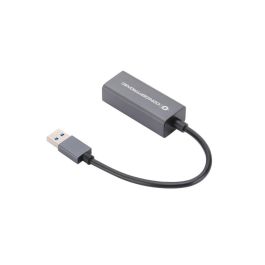 Conceptronic Adaptador USB 3.2 Gen 1 (3.1 Gen 1) a RJ45 Gigabit Ethernet 10/100/1000Mbps para PC/Portátil con Carcasa de Aluminio