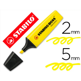 Stabilo Rotulador Boss Fluorescente 70 Amarillo Punta Biselada 2-5 mm Precio: 10.50000006. SKU: S8422788