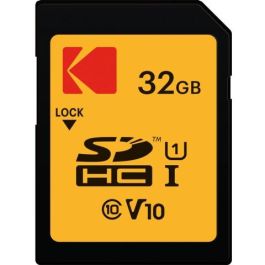 Kodak EKMSD32GHC10K Tarjeta SDHC 32GB UHS-I U1 V10 Clase 10 90 MB/s Velocidad de Lectura, 25 MB/s Velocidad de Escritura Color Negro Naranja Precio: 34.50000037. SKU: B1DL4GW6SJ