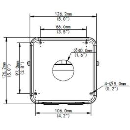 ALLNET Wallmount with Junctionbox/Wandmontag for ALL-CAM2488-LVEN